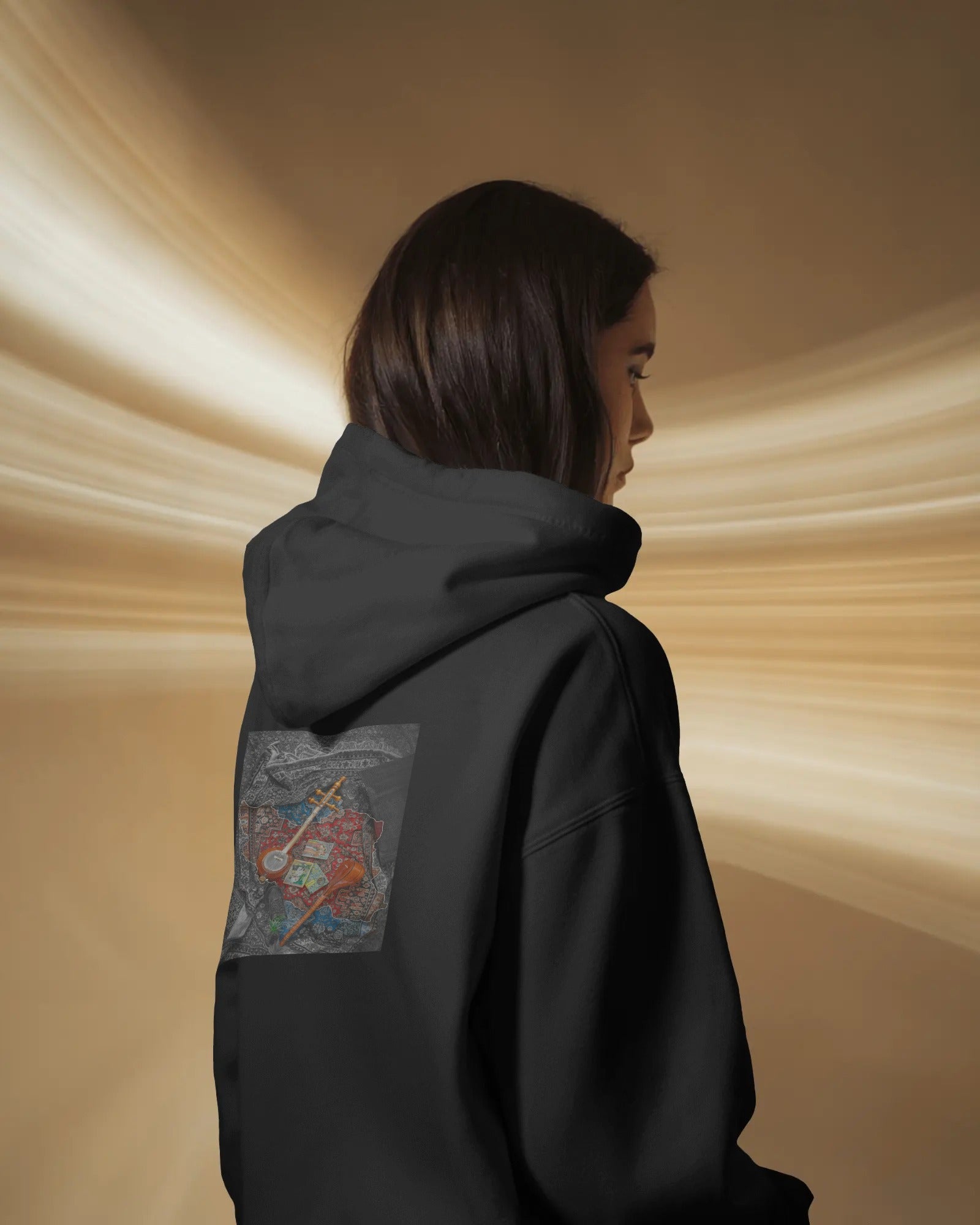 Iran Heritage (Oversized Hoodie) | Persian Art & Music Design