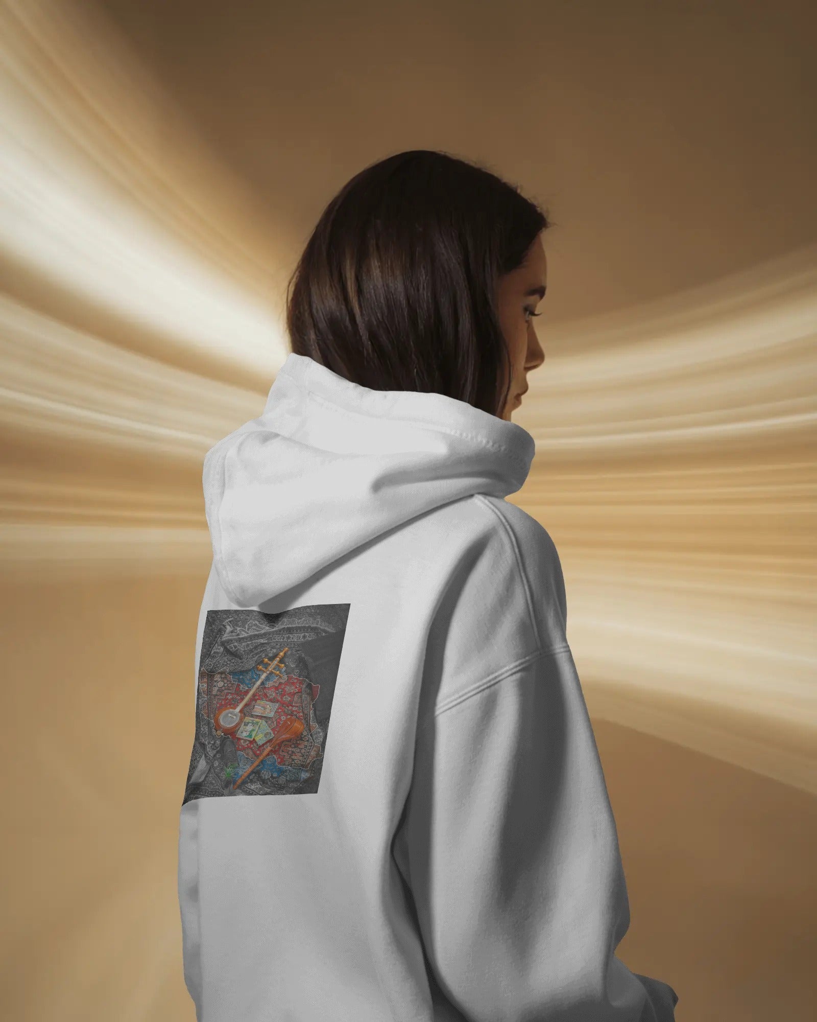 Iran Heritage (Oversized Hoodie) | Persian Art & Music Design