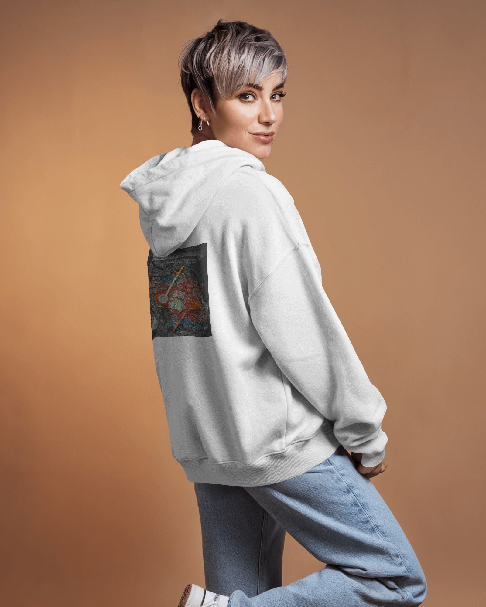Iran Heritage (Oversized Hoodie) | Persian Art & Music Design