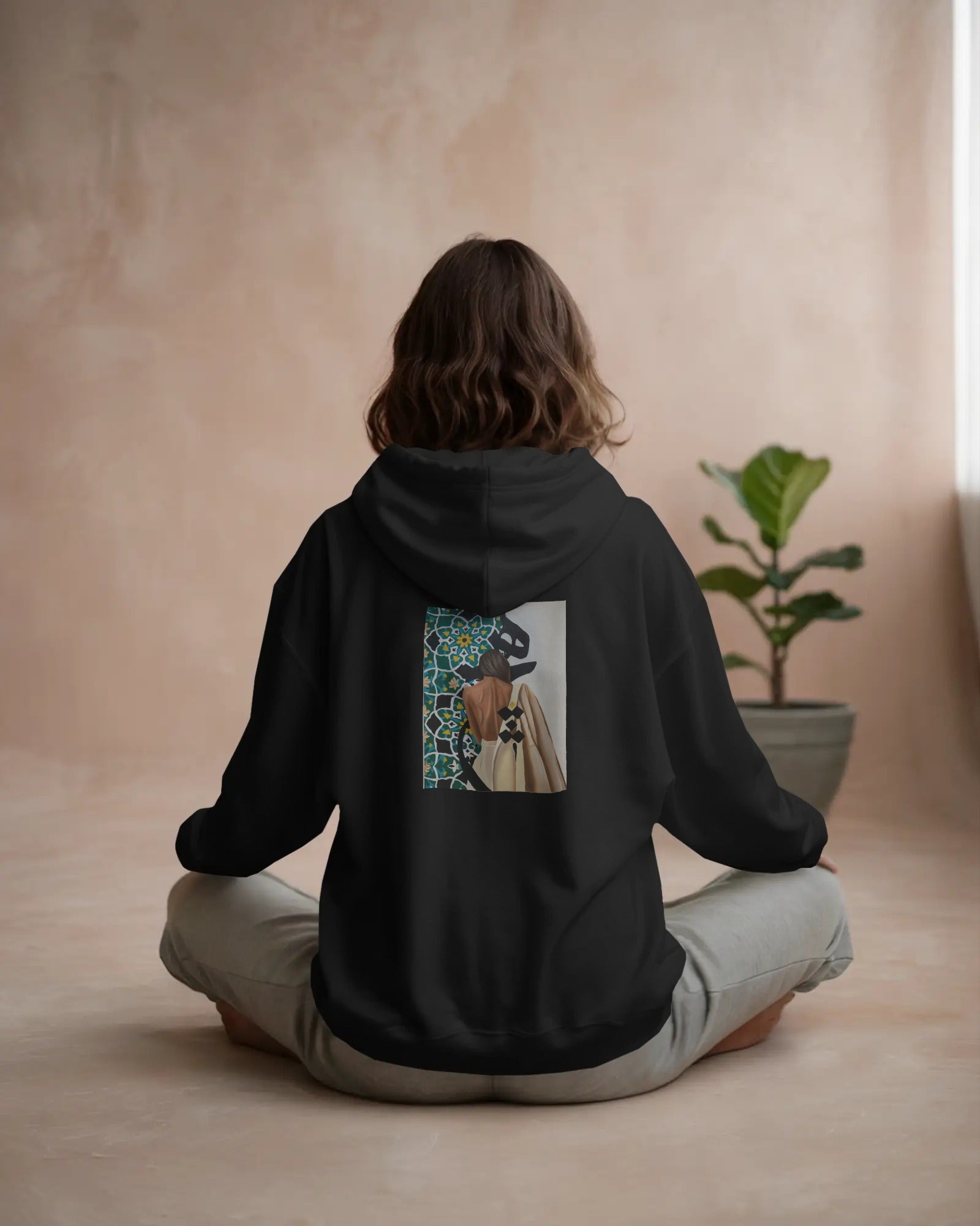 Hich (Oversized Hoodie) | Persian Minimal Art Design