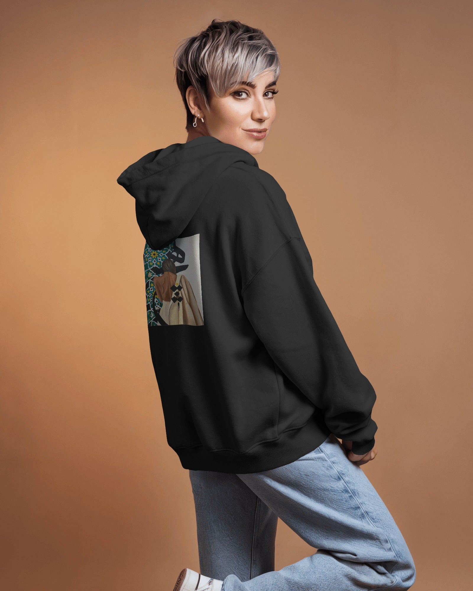 Hich (Oversized Hoodie) | Persian Minimal Art Design