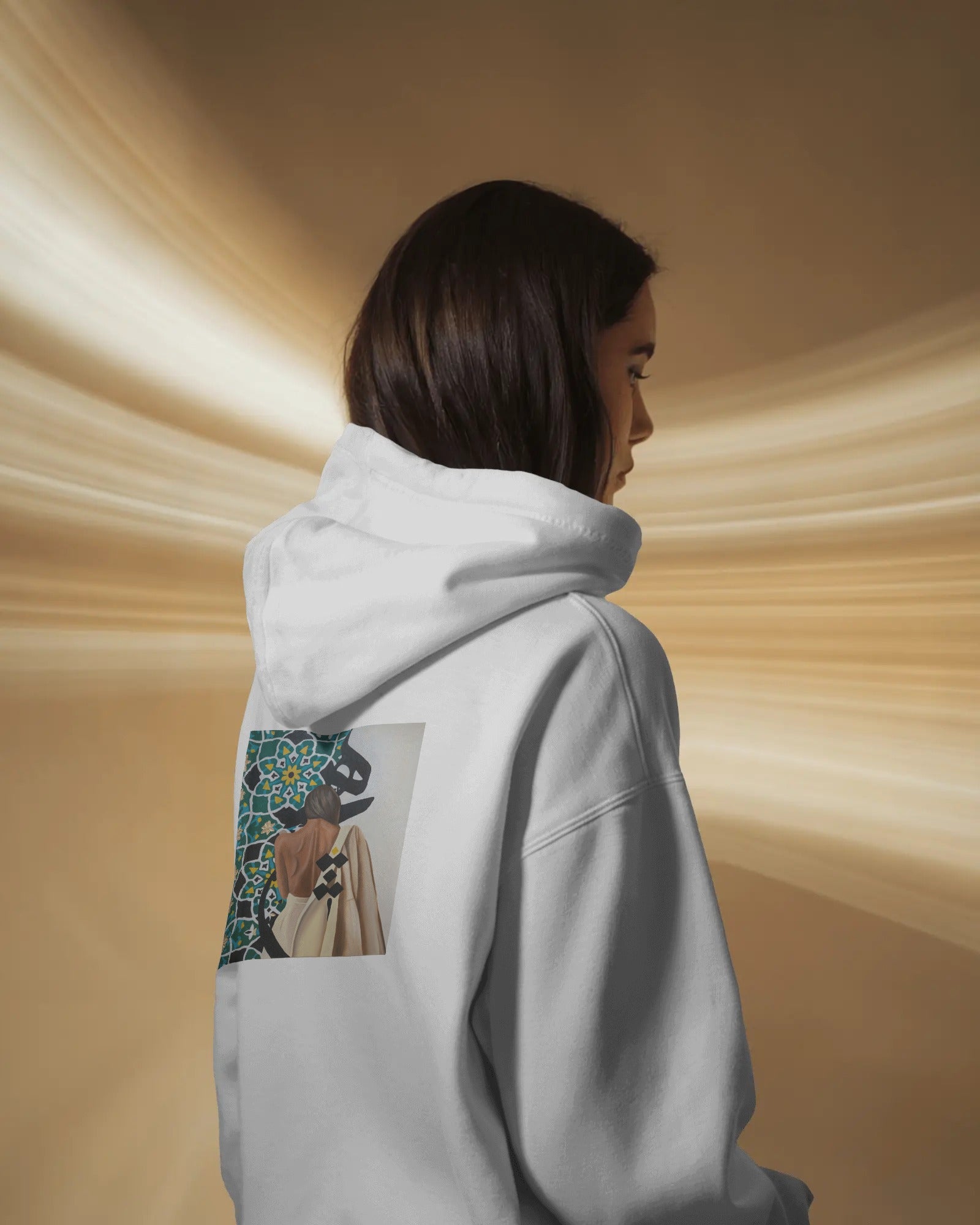 Hich (Oversized Hoodie) | Persian Minimal Art Design