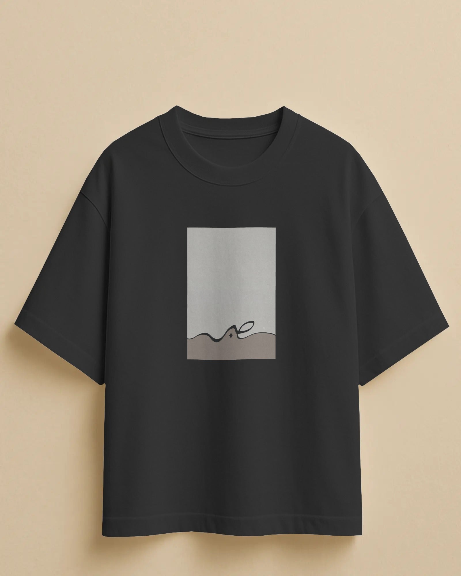 Persian Calligraphy Sabr T-Shirt | Minimal Iranian Design | Patience Typography Graphic