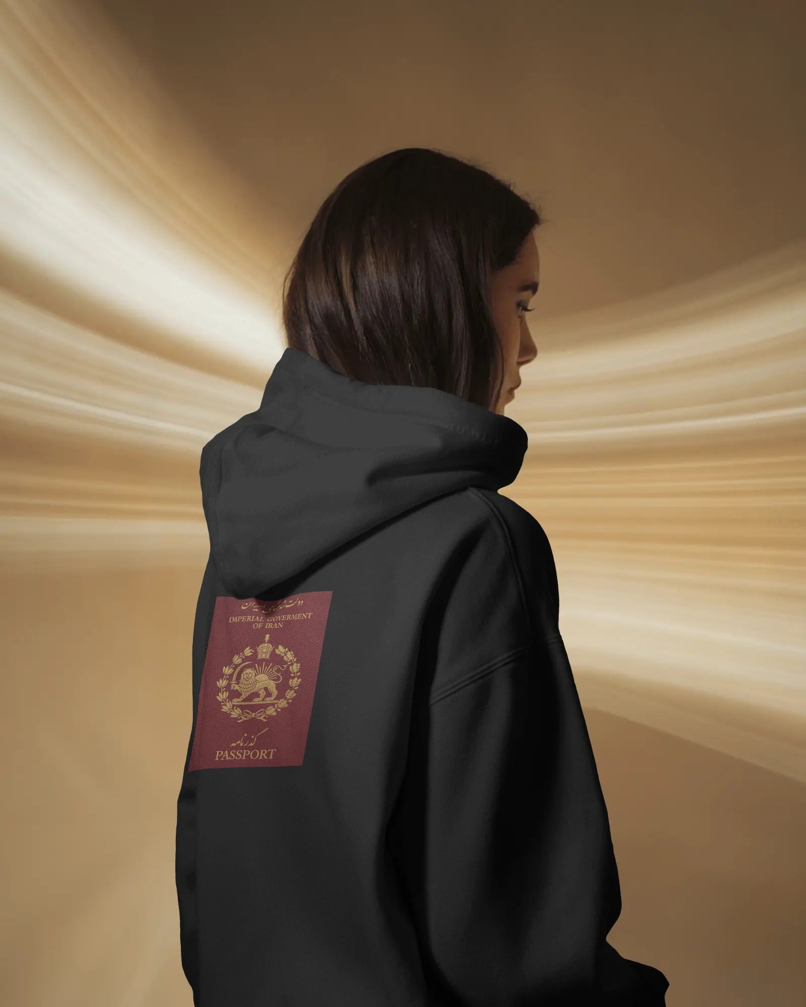 Persian Vintage Passport (Oversized Hoodie) | Heritage Design