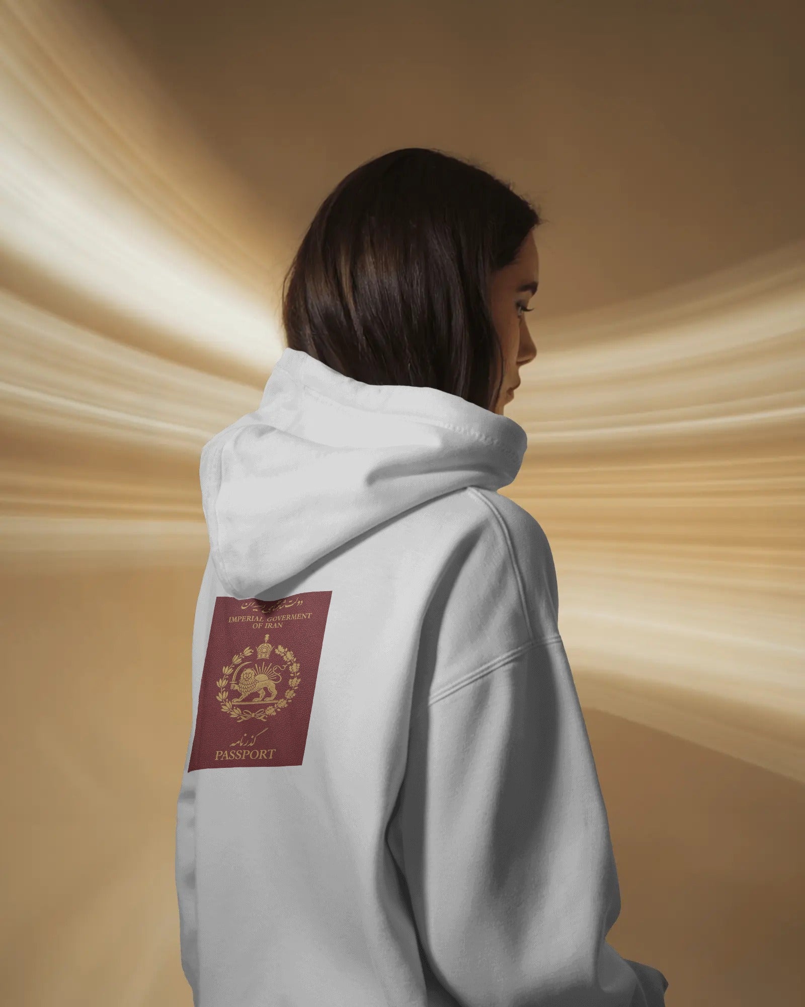 Persian Vintage Passport (Oversized Hoodie) | Heritage Design