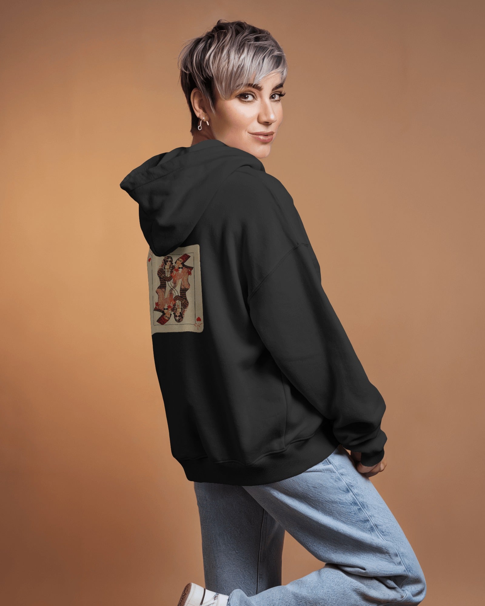 Delbar (Oversized Hoodie) | Cute Persian Minimal Design