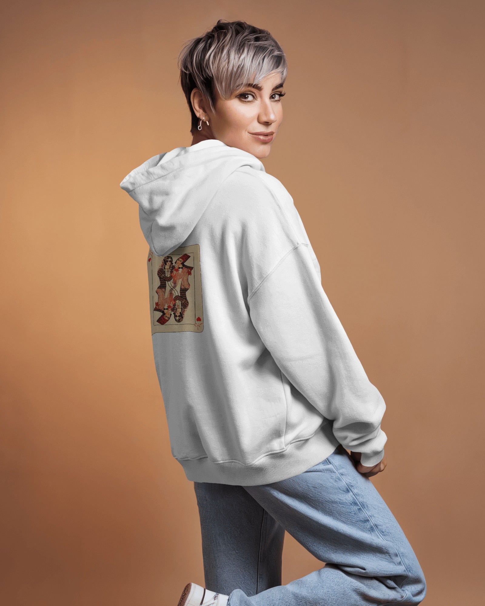 Delbar (Oversized Hoodie) | Cute Persian Minimal Design