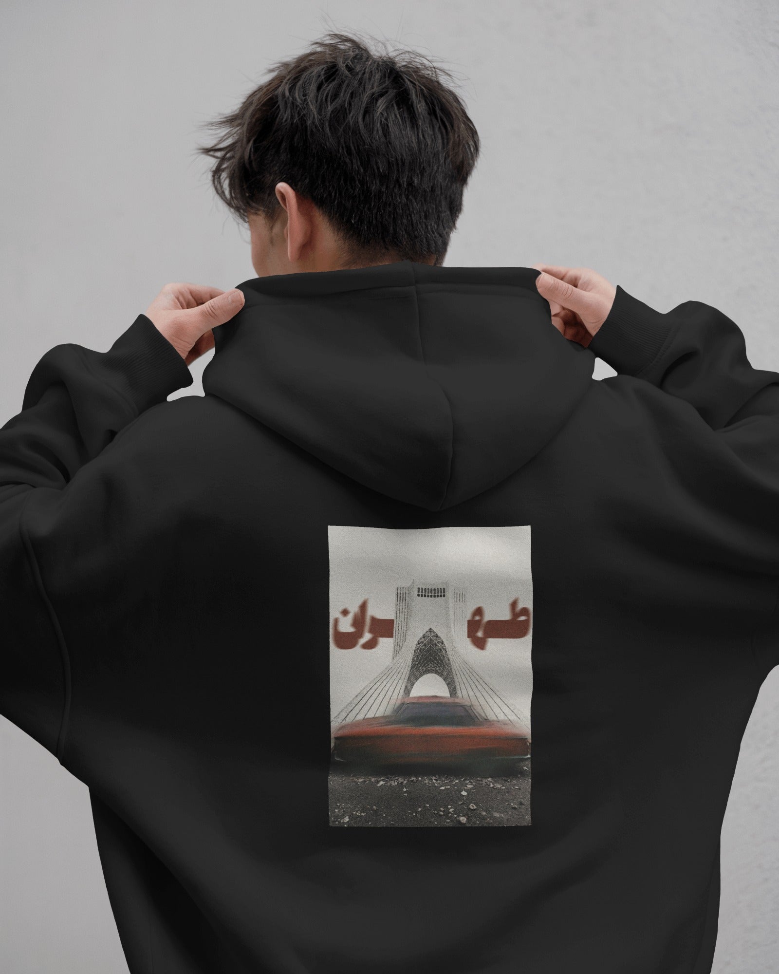 Tehran Azadi Graphic Hoodie | Minimal Urban Design