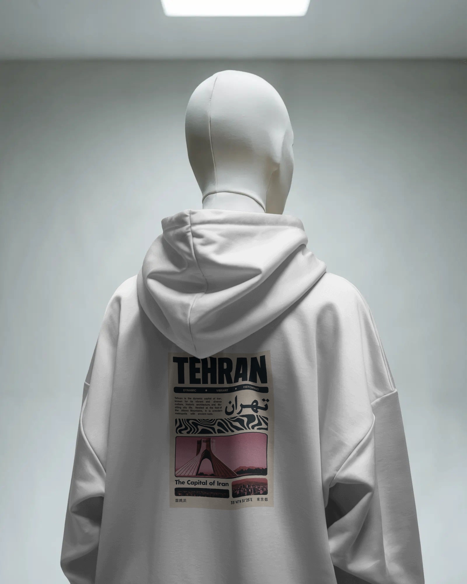 Tehran Street Graphic Hoodie | Azadi Urban Poster Design