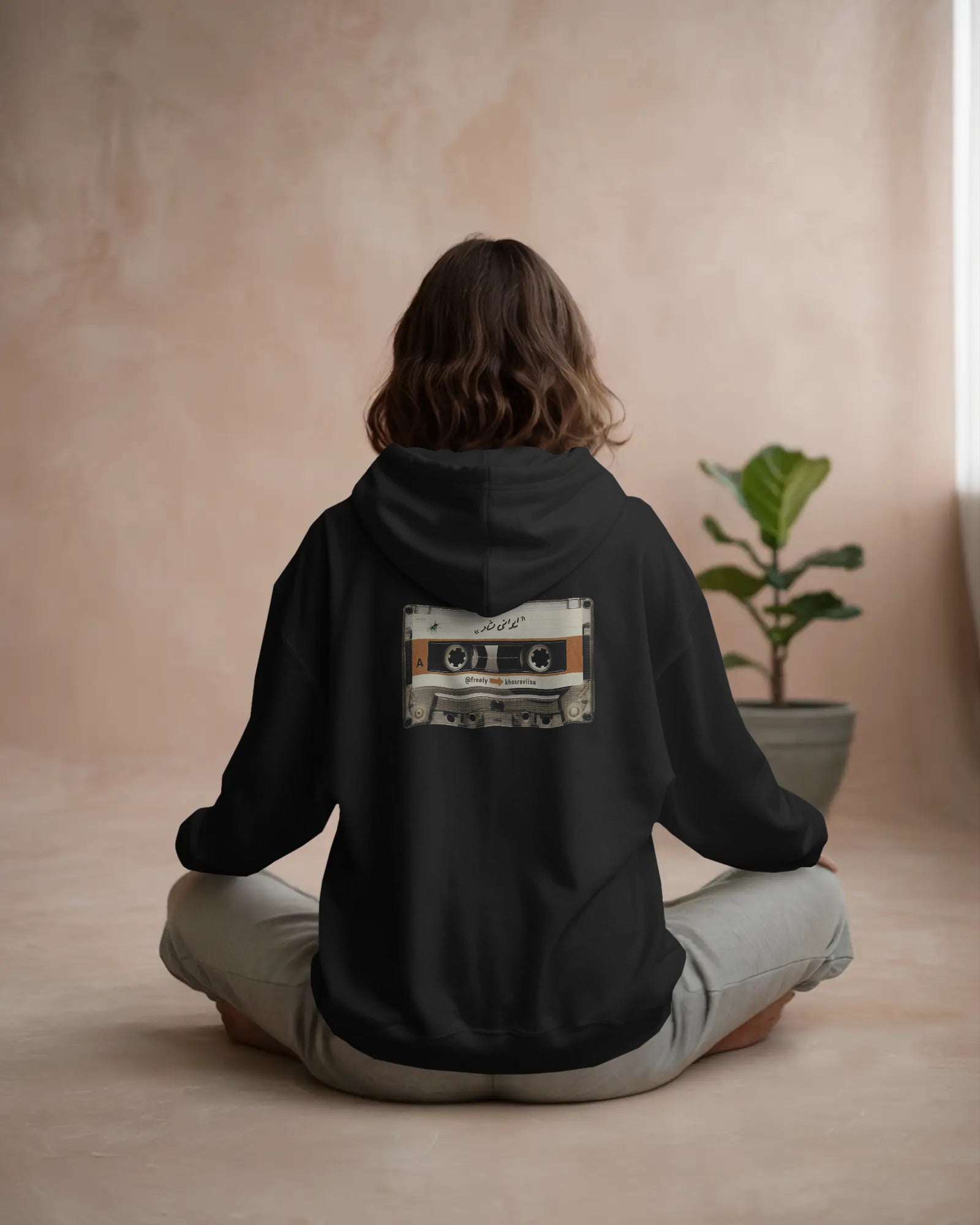 Cassette Tape Oversized Hoodie – Irani Shad Design