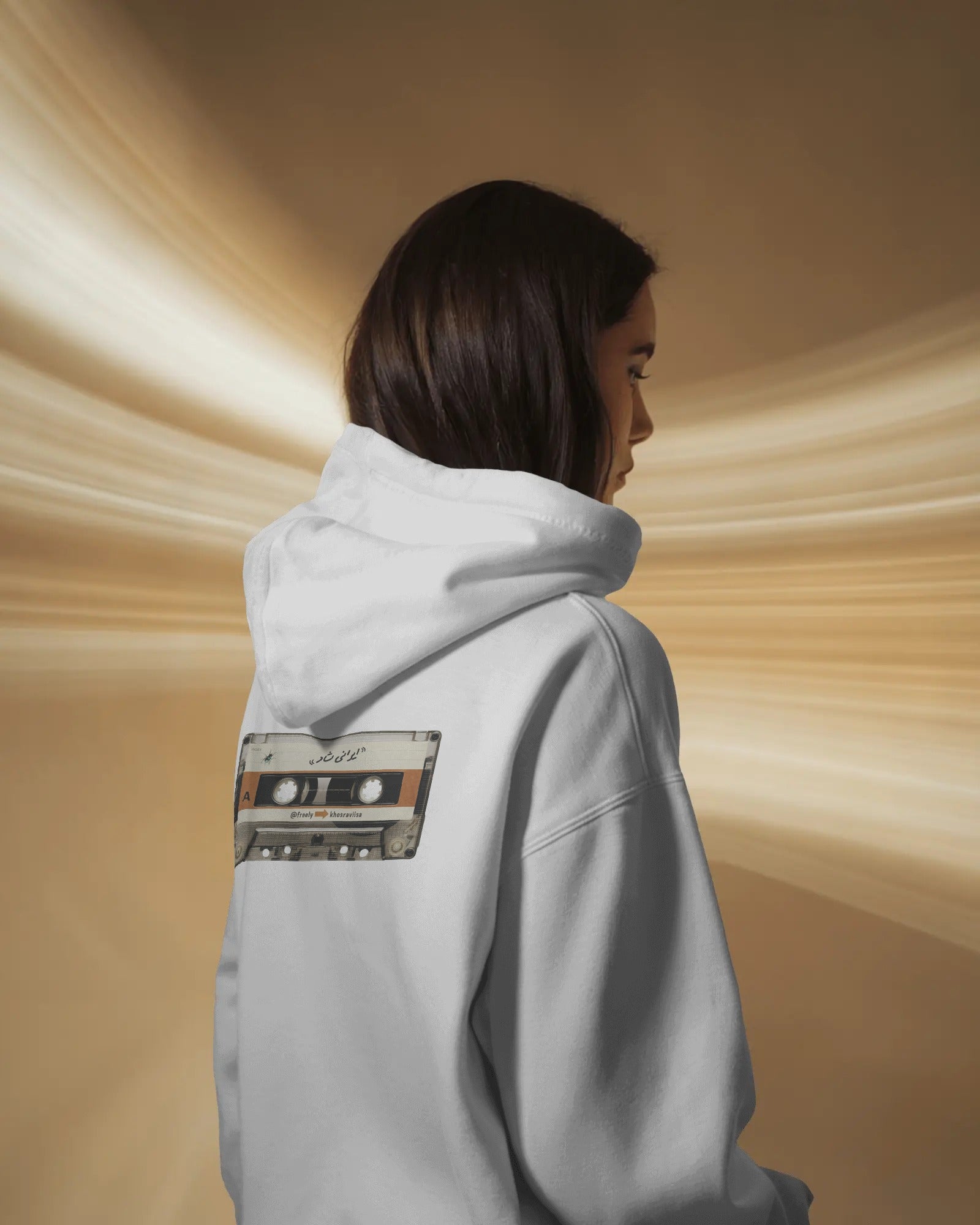 Cassette Tape Oversized Hoodie – Irani Shad Design