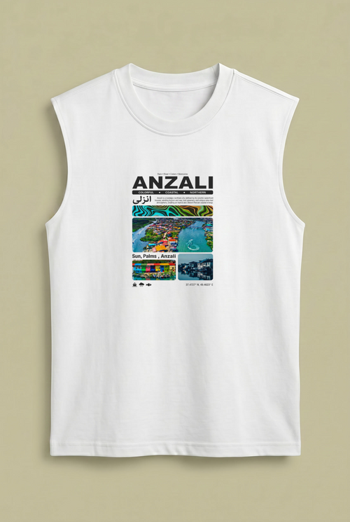 Anzali Summer Sleeveless – Persian Travel Poster Design