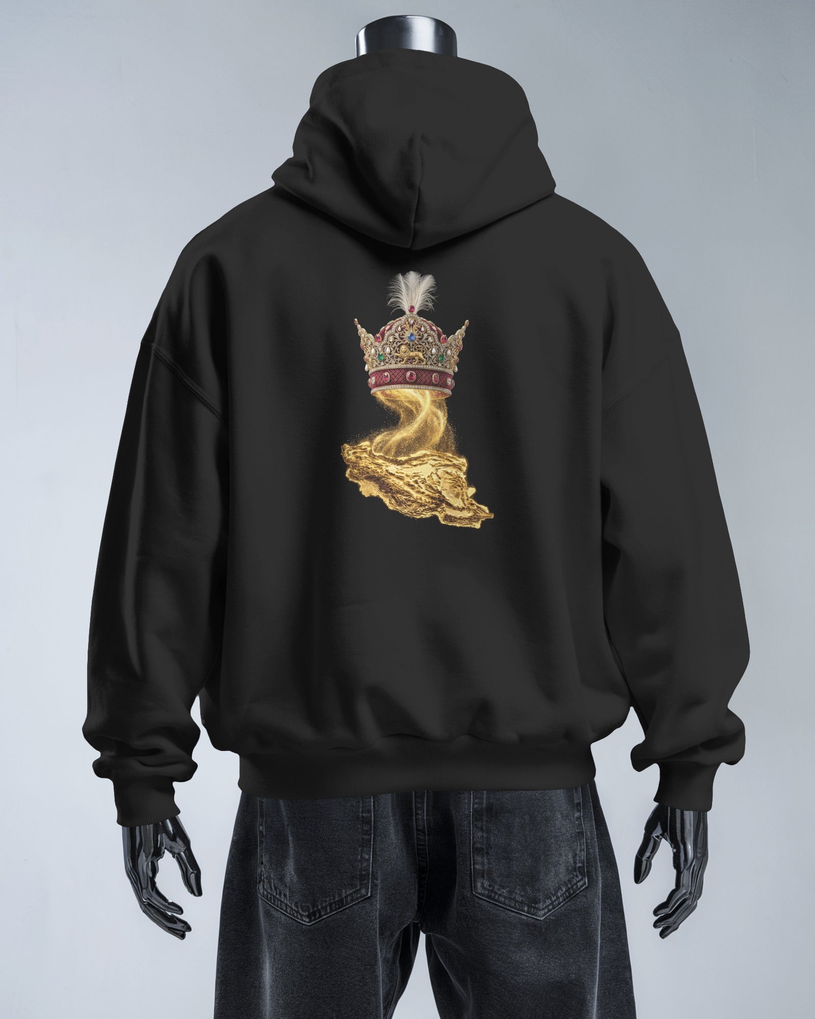 Royal Iran Map Hoodie | Crown & Heritage Design
