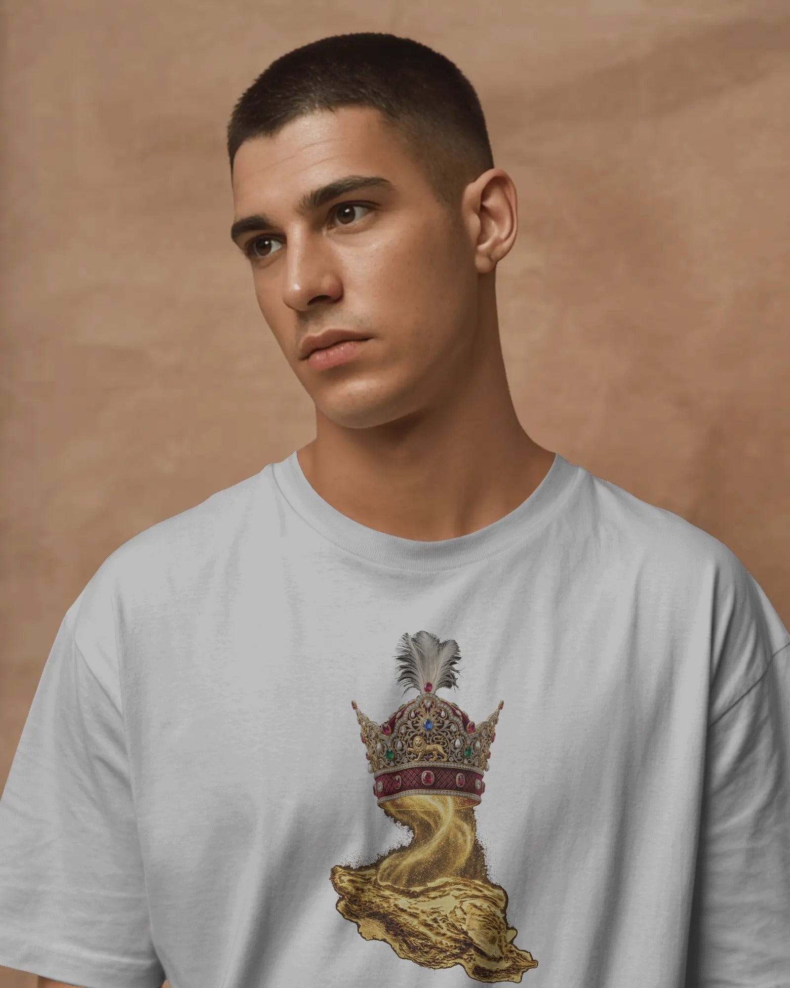 Persian Crown Iran Map T-shirt | Royal Iran Design | Heritage & Identity Streetwear