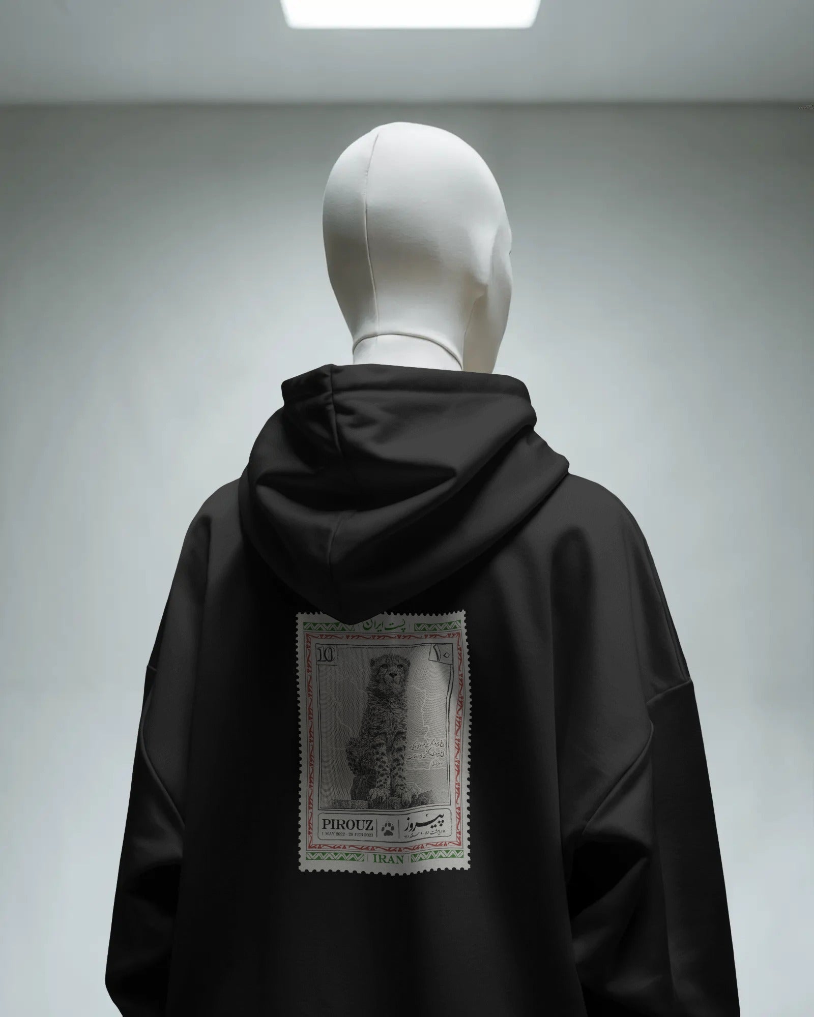 Pirooz Hoodie | Iranian Cheetah Stamp Design