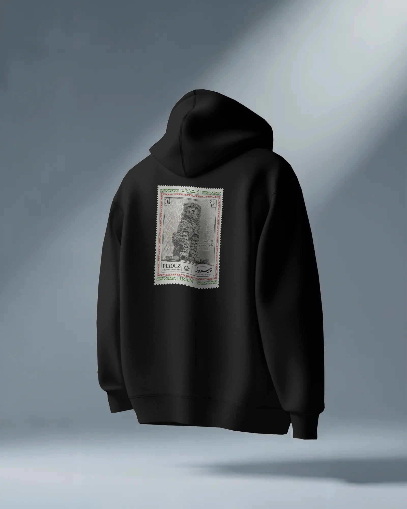 Pirooz Hoodie | Iranian Cheetah Stamp Design