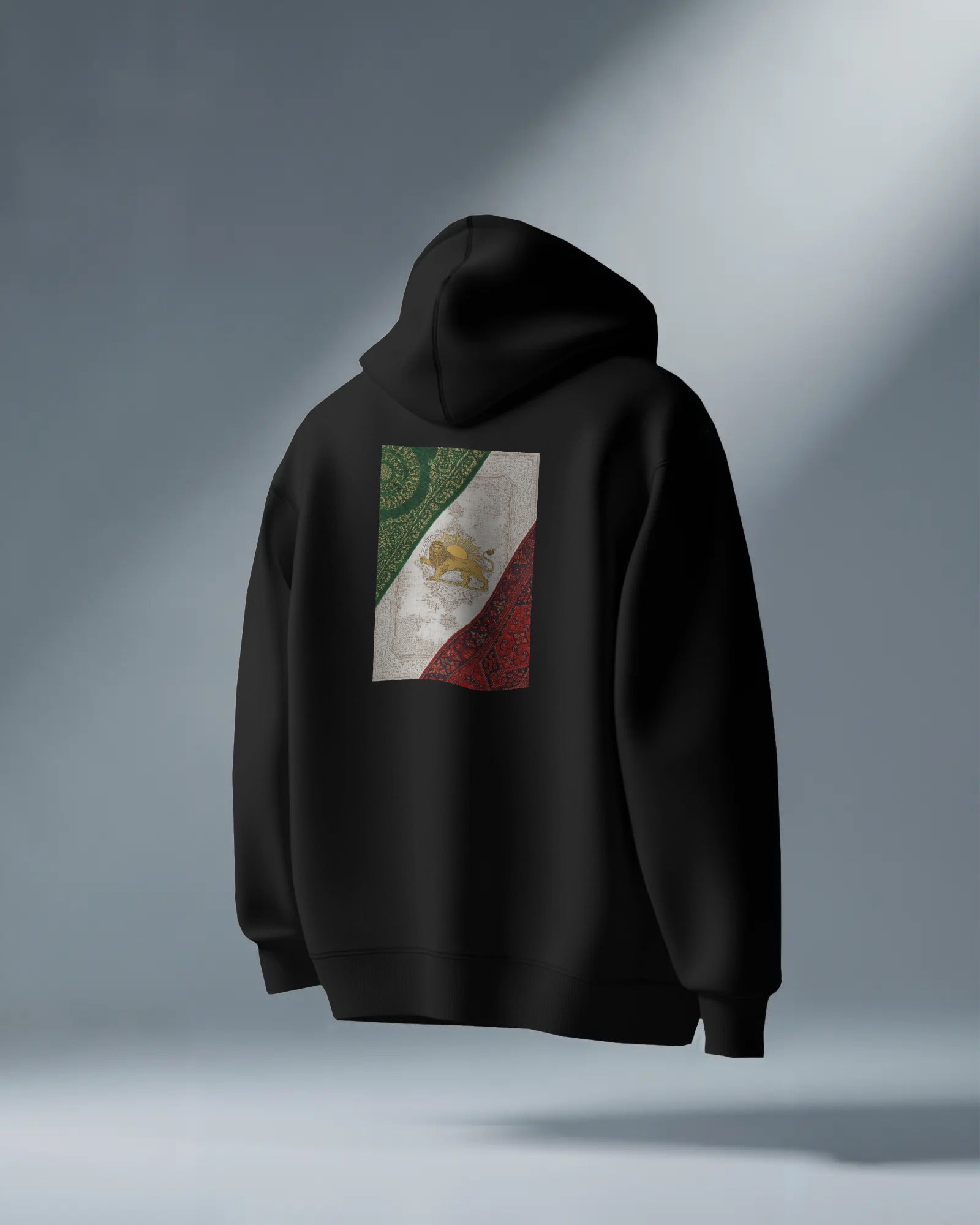 Lion & Sun Hoodie | Persian Heritage Design