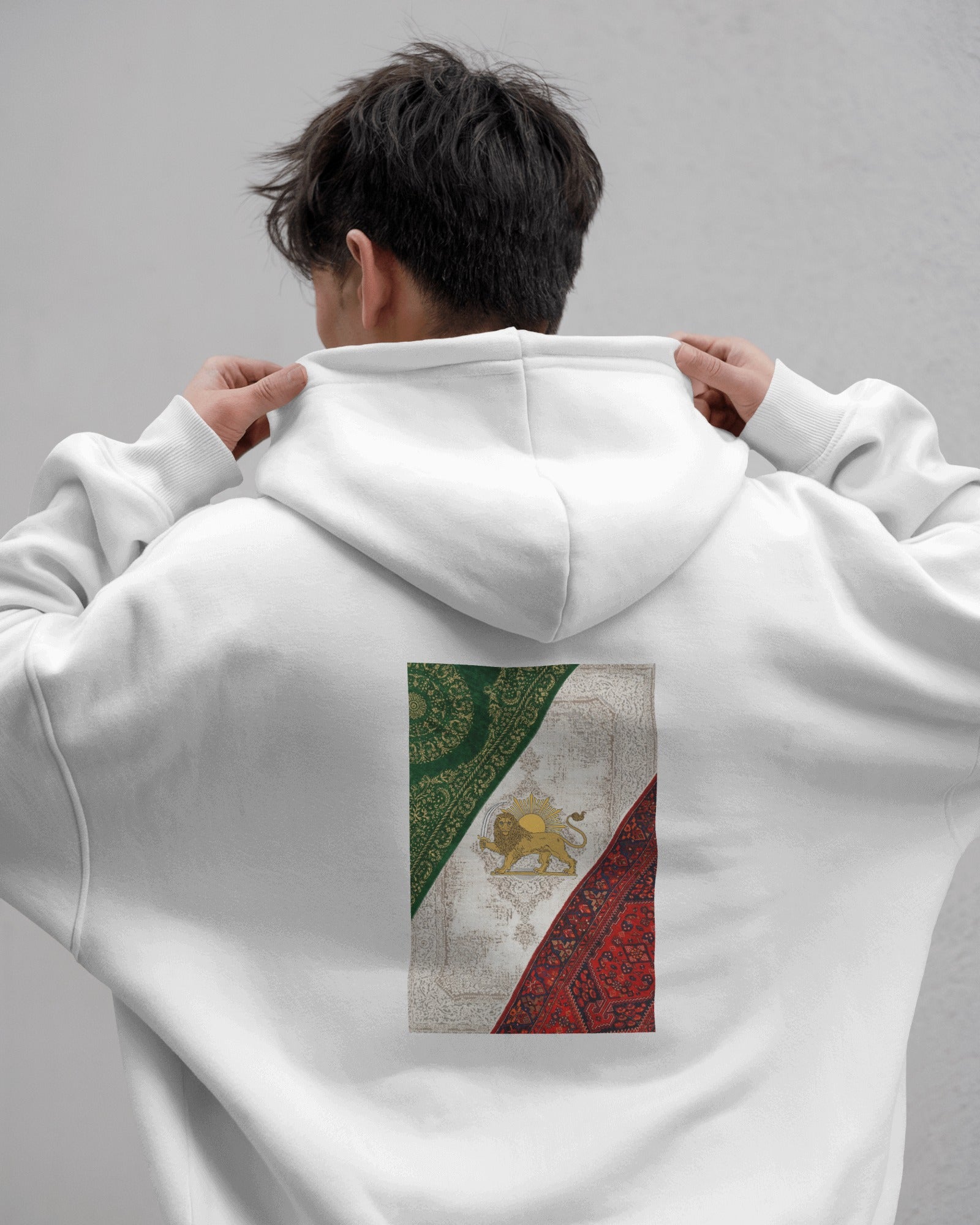 Lion & Sun Hoodie | Persian Heritage Design