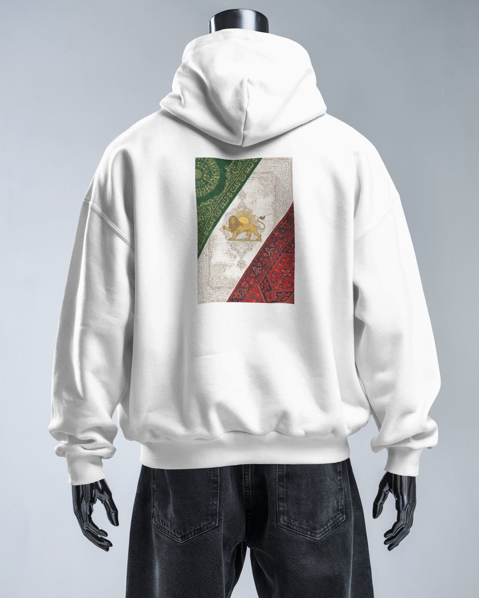 Lion & Sun Hoodie | Persian Heritage Design