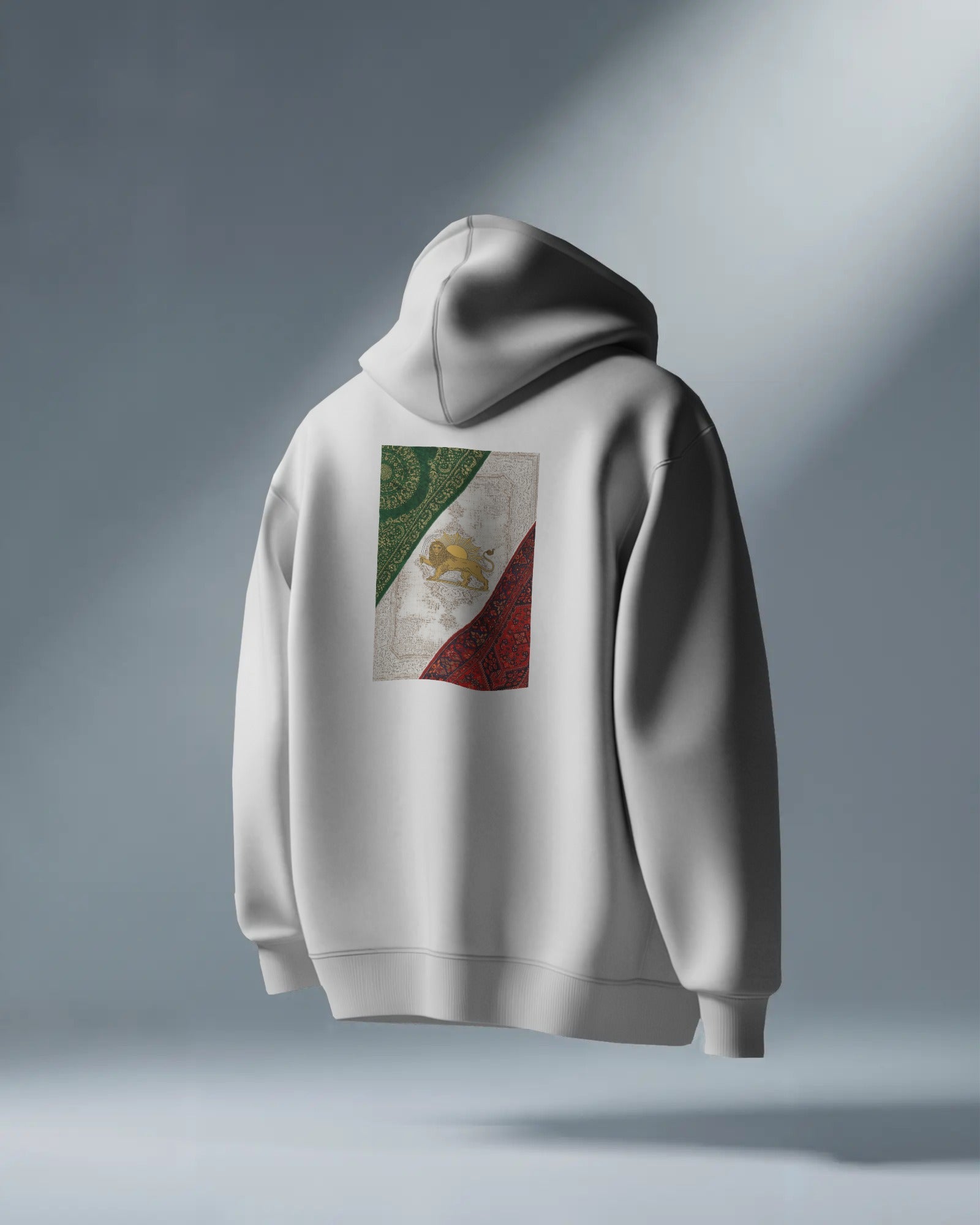 Lion & Sun Hoodie | Persian Heritage Design