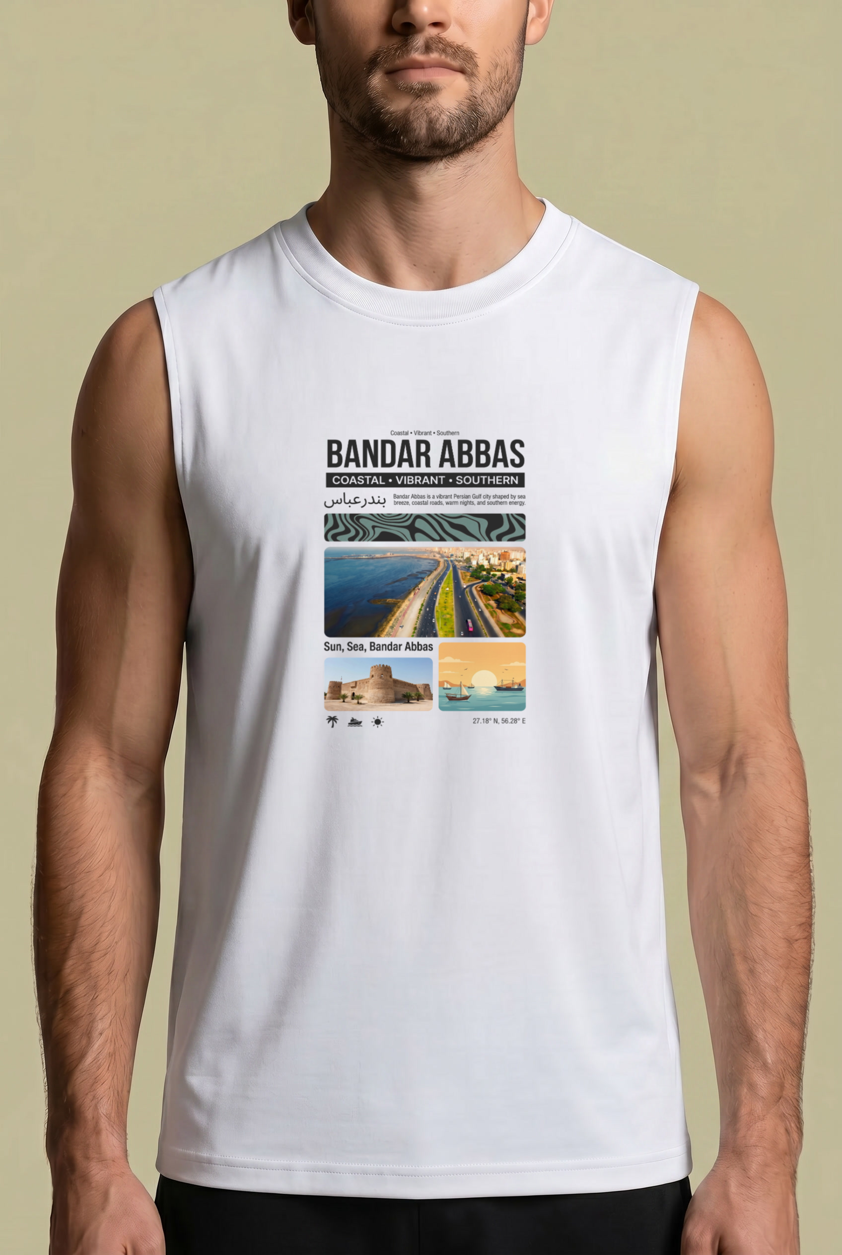 Bandar Abbas Summer Sleeveless – Persian Travel Poster Design