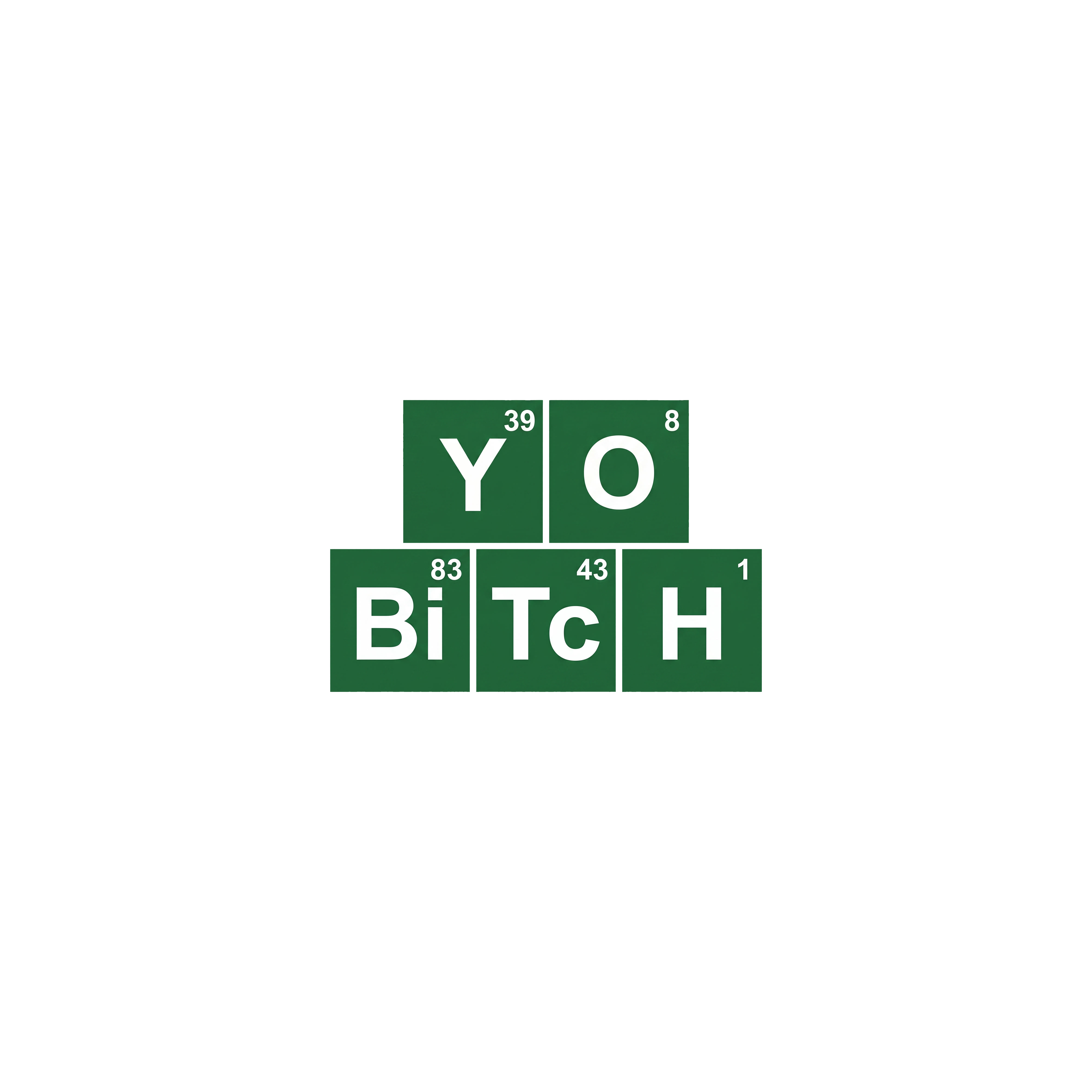 Yo BiTcH Crop Top – Funny Chemistry Meme Streetwear Design