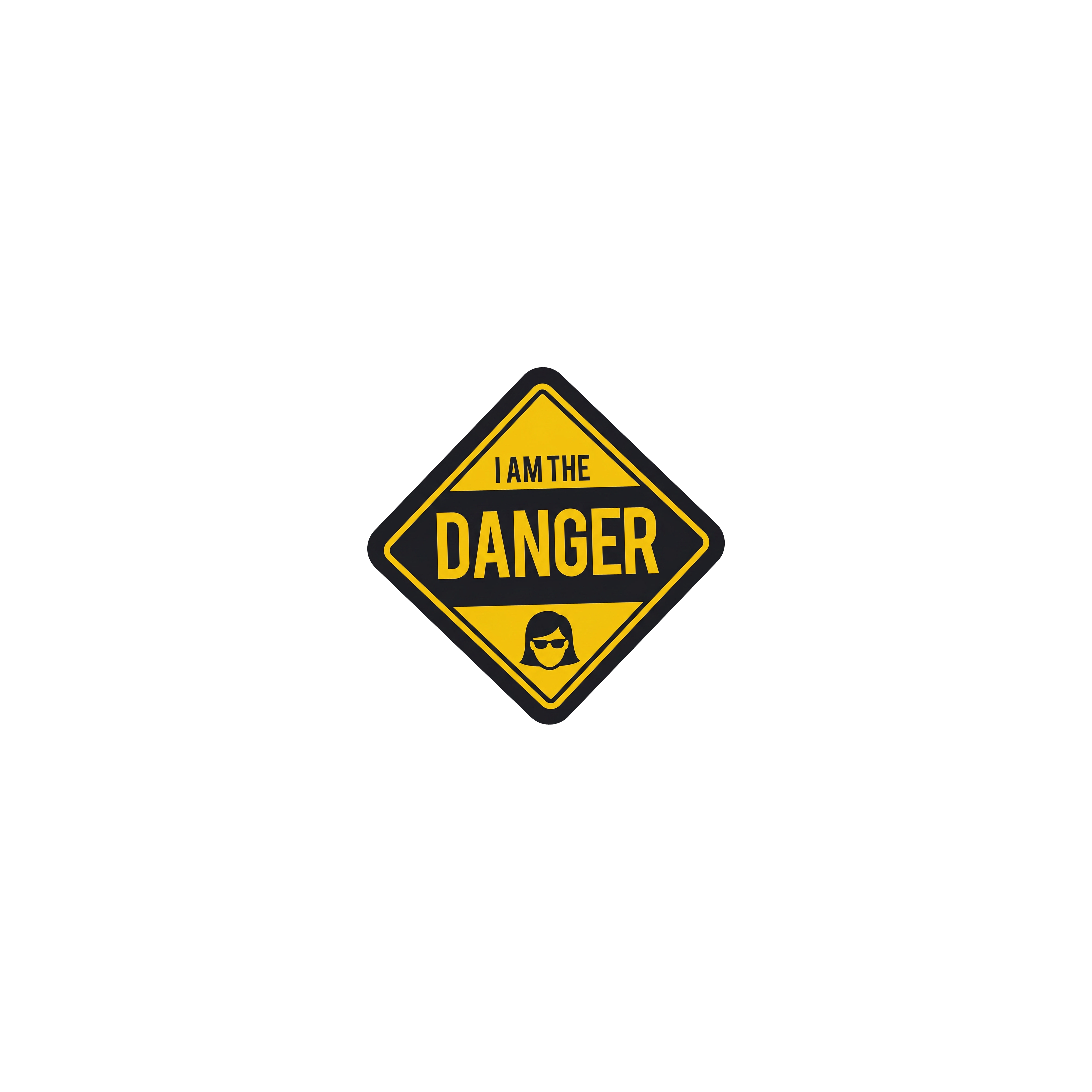 Am The Danger Crop Top – Bold Streetwear Warning Design