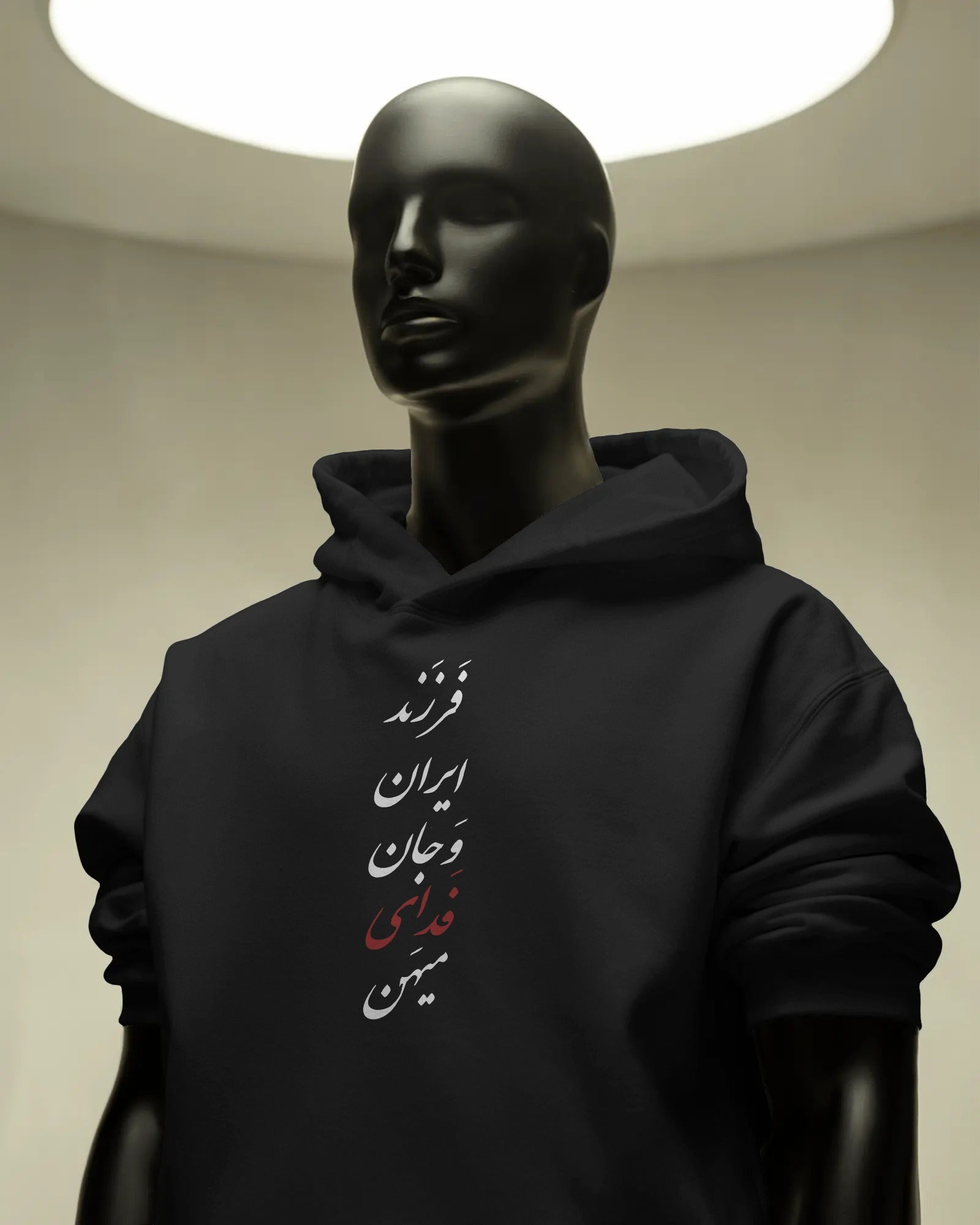 Farzand Iran & Jan Fadaye Mihan Hoodie | Iran Protest Tribute Design | Persian Calligraphy