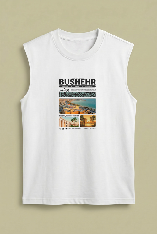 Bushehr Summer Sleeveless – Persian Travel Poster Design