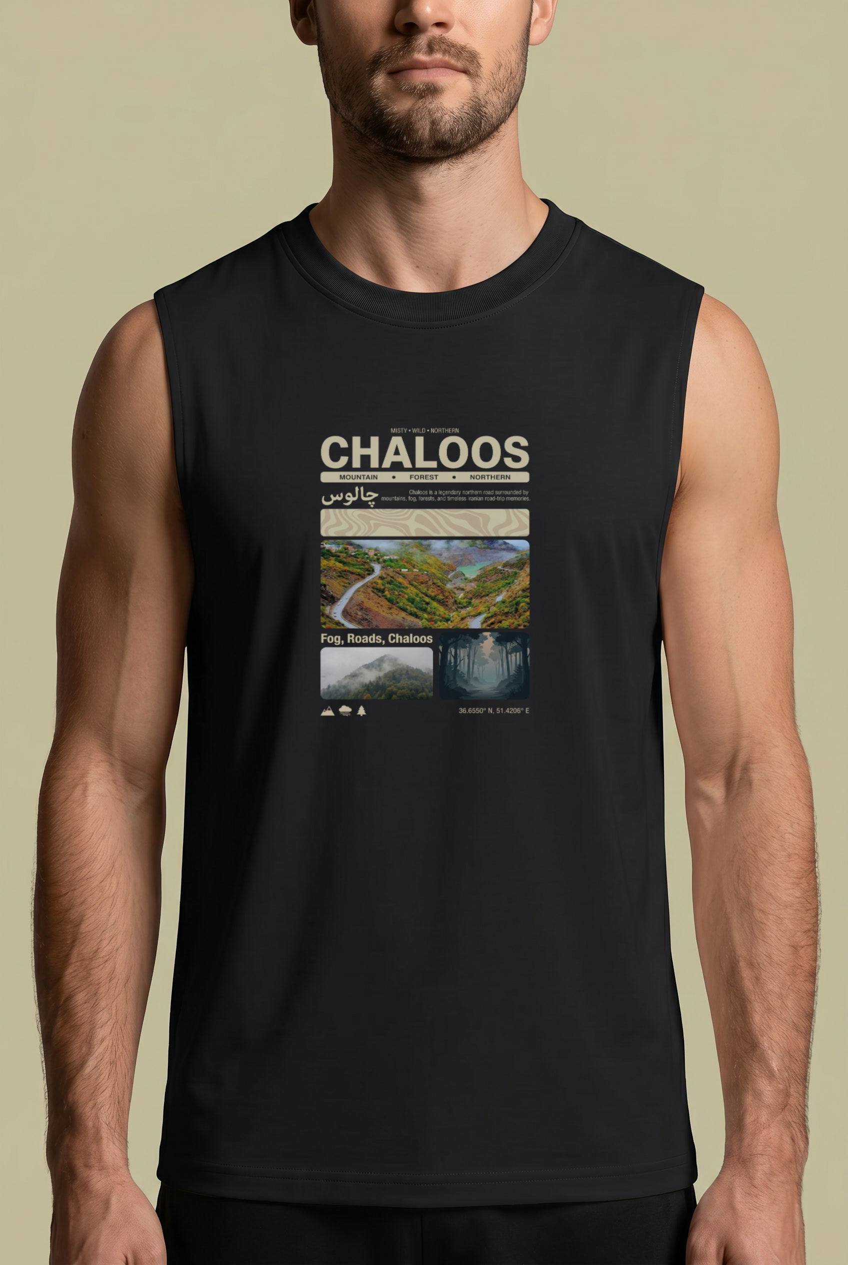 Chaloos Summer Sleeveless – Persian Travel Poster Design
