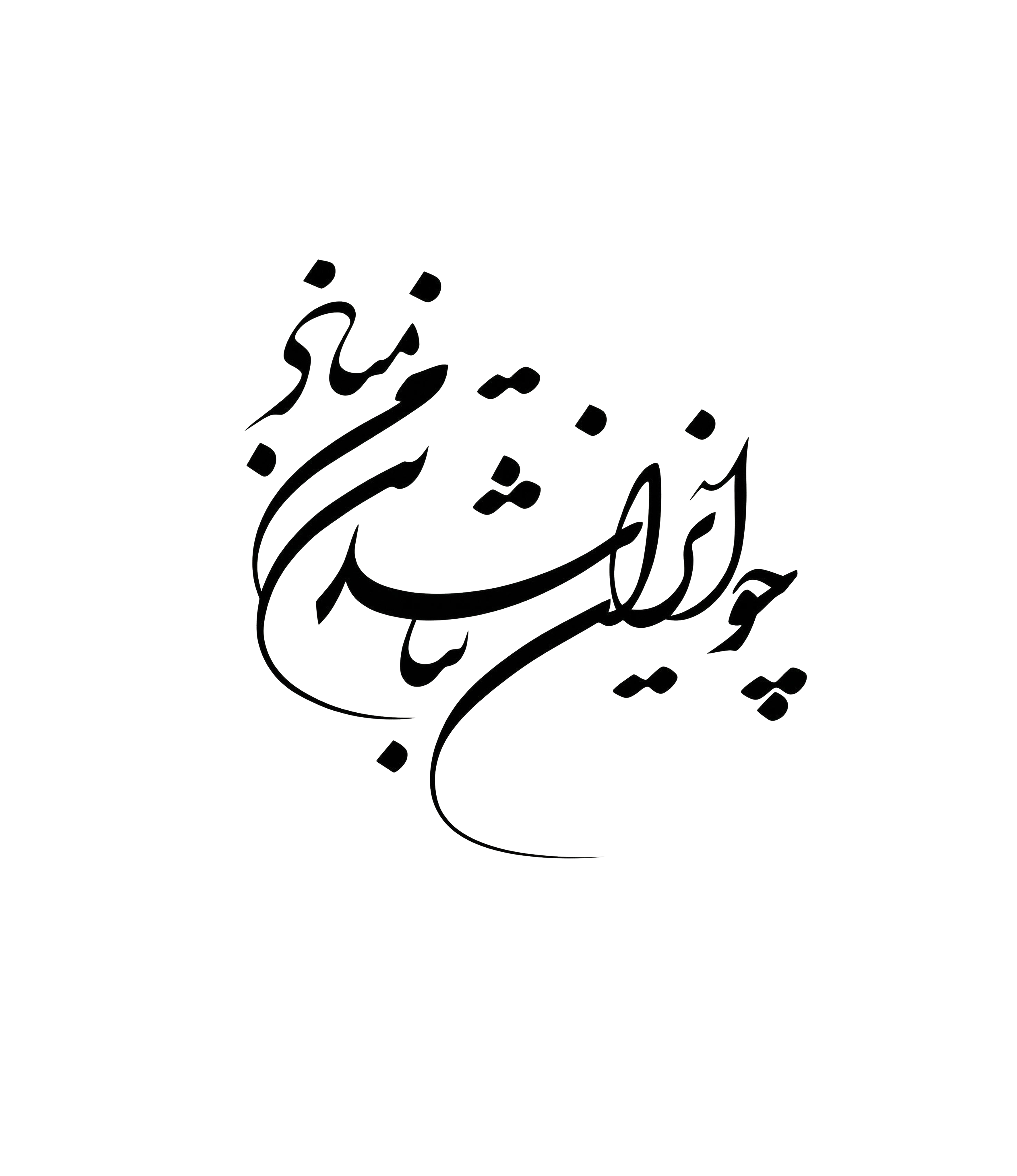 “Cho Iran Nabashad” Oversized Hoodie | Persian Poetry Calligraphy
