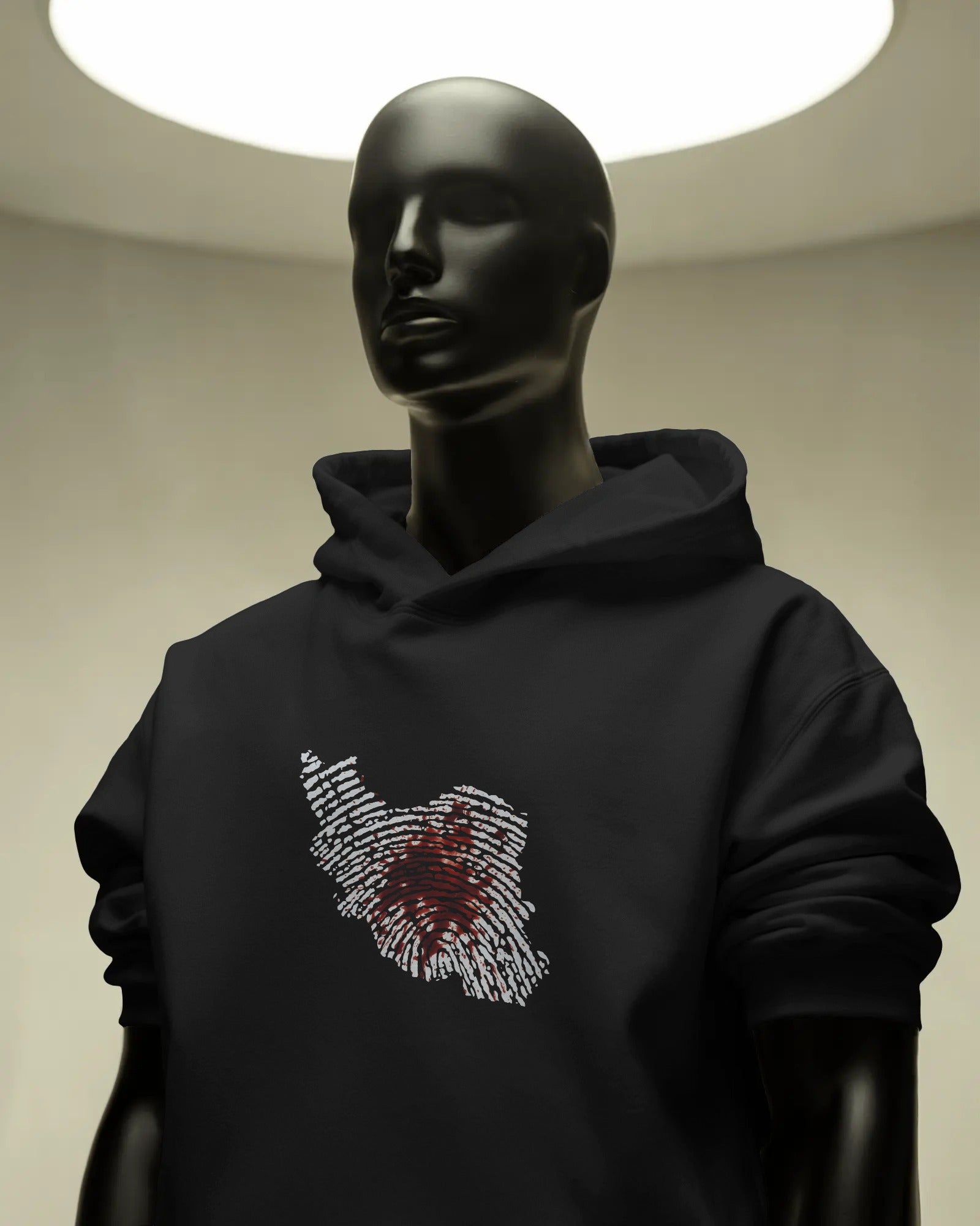 Iran Map Fingerprint Hoodie | Persian Identity Design | Minimal Iran Pride