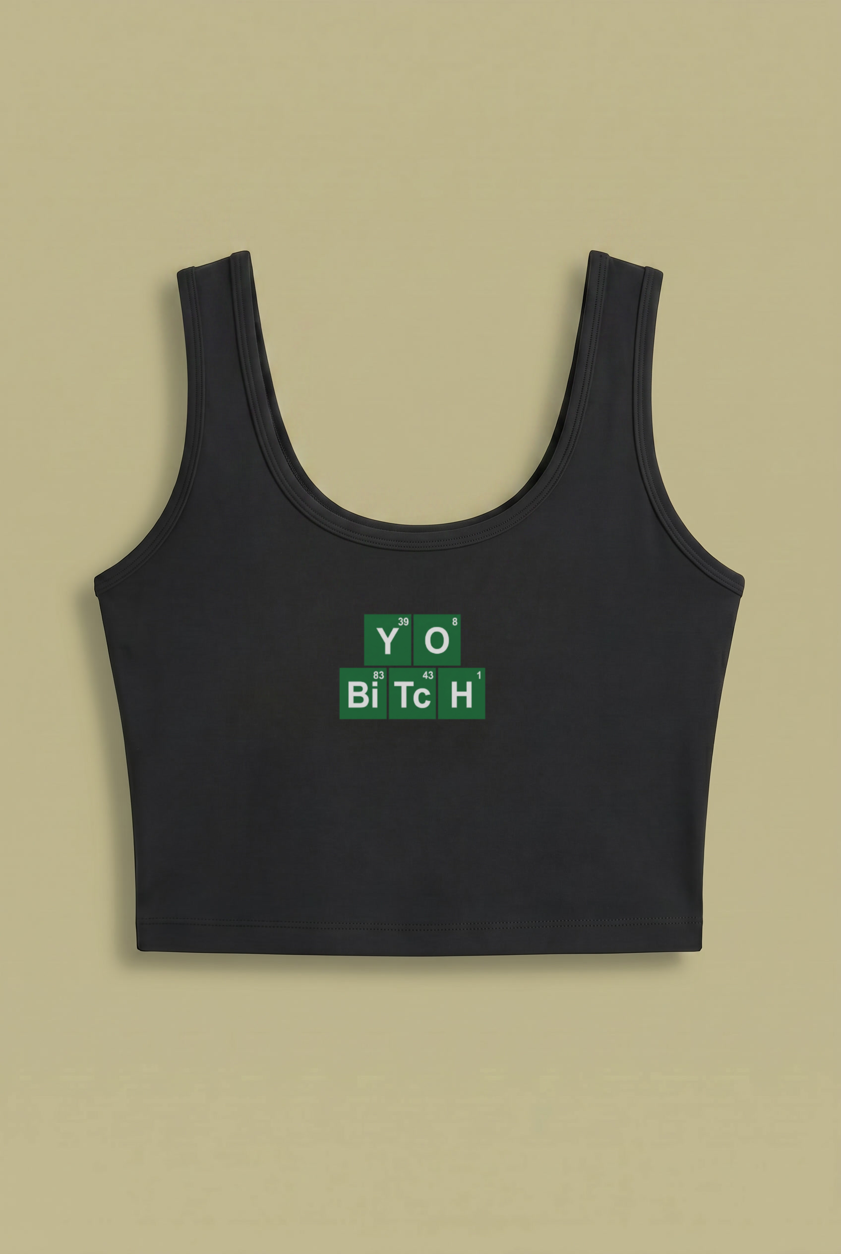 Yo BiTcH Crop Top – Funny Chemistry Meme Streetwear Design