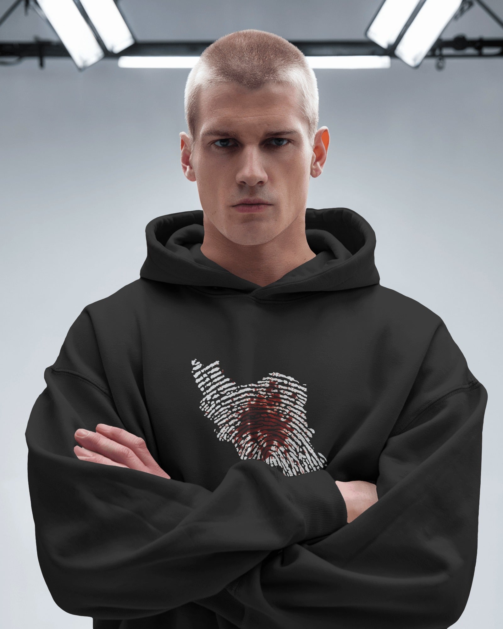 Iran Map Fingerprint Hoodie | Persian Identity Design | Minimal Iran Pride
