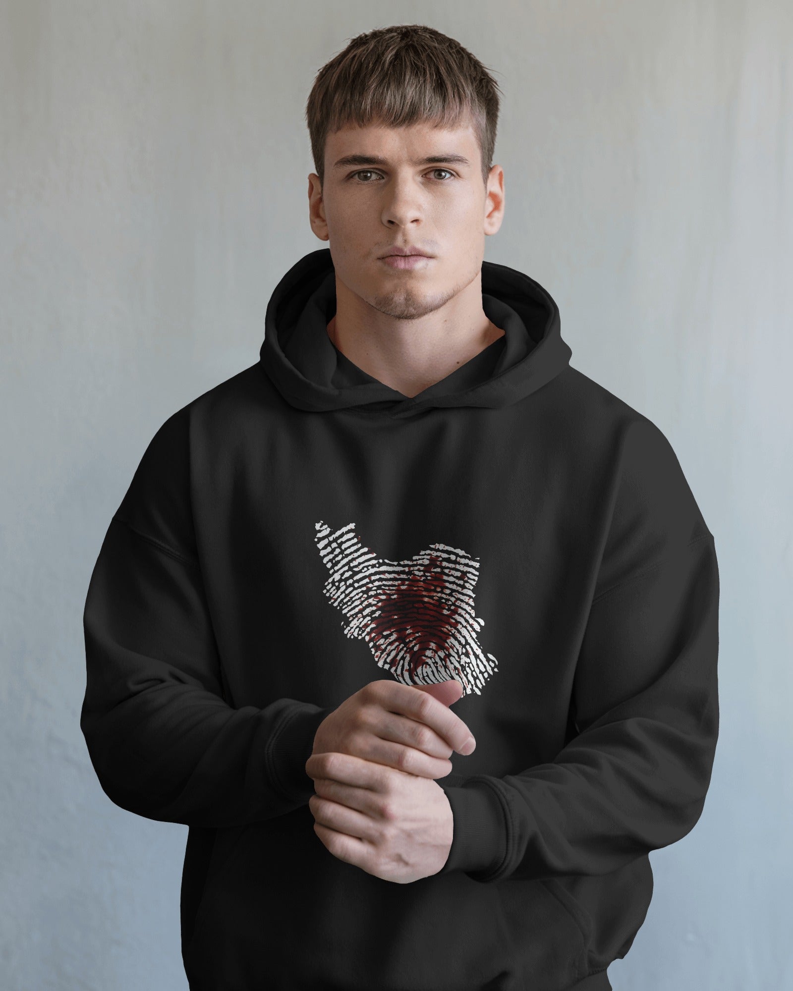 Iran Map Fingerprint Hoodie | Persian Identity Design | Minimal Iran Pride