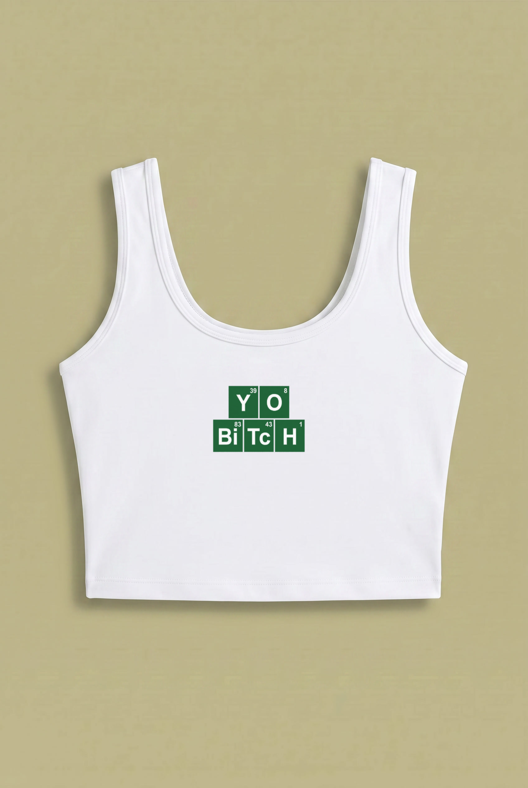 Yo BiTcH Crop Top – Funny Chemistry Meme Streetwear Design