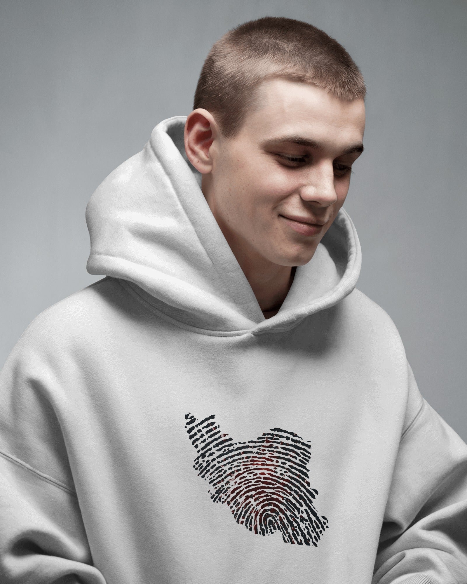Iran Map Fingerprint Hoodie | Persian Identity Design | Minimal Iran Pride