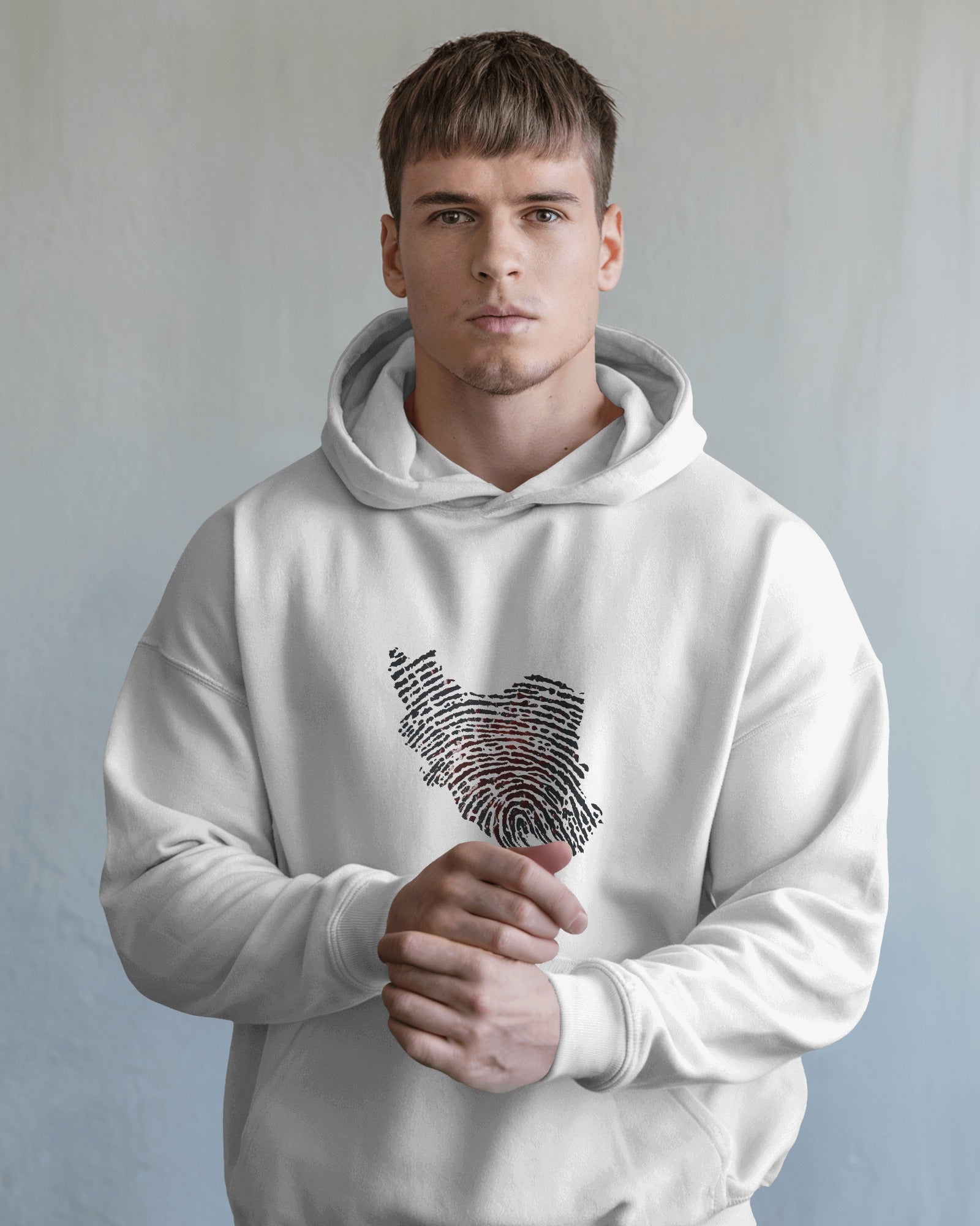 Iran Map Fingerprint Hoodie | Persian Identity Design | Minimal Iran Pride