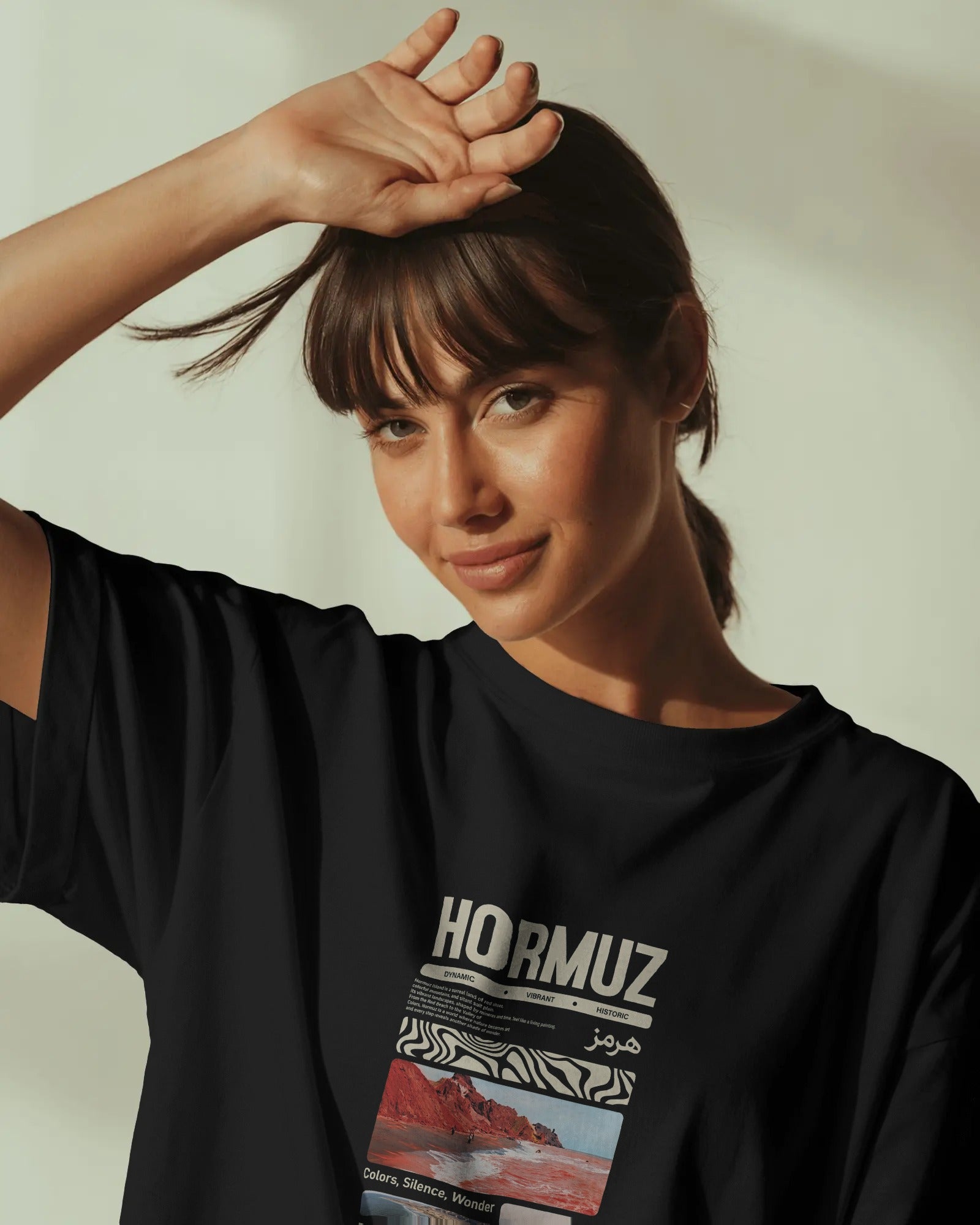 Hormuz Island Red Soil T-Shirt | Women Oversized