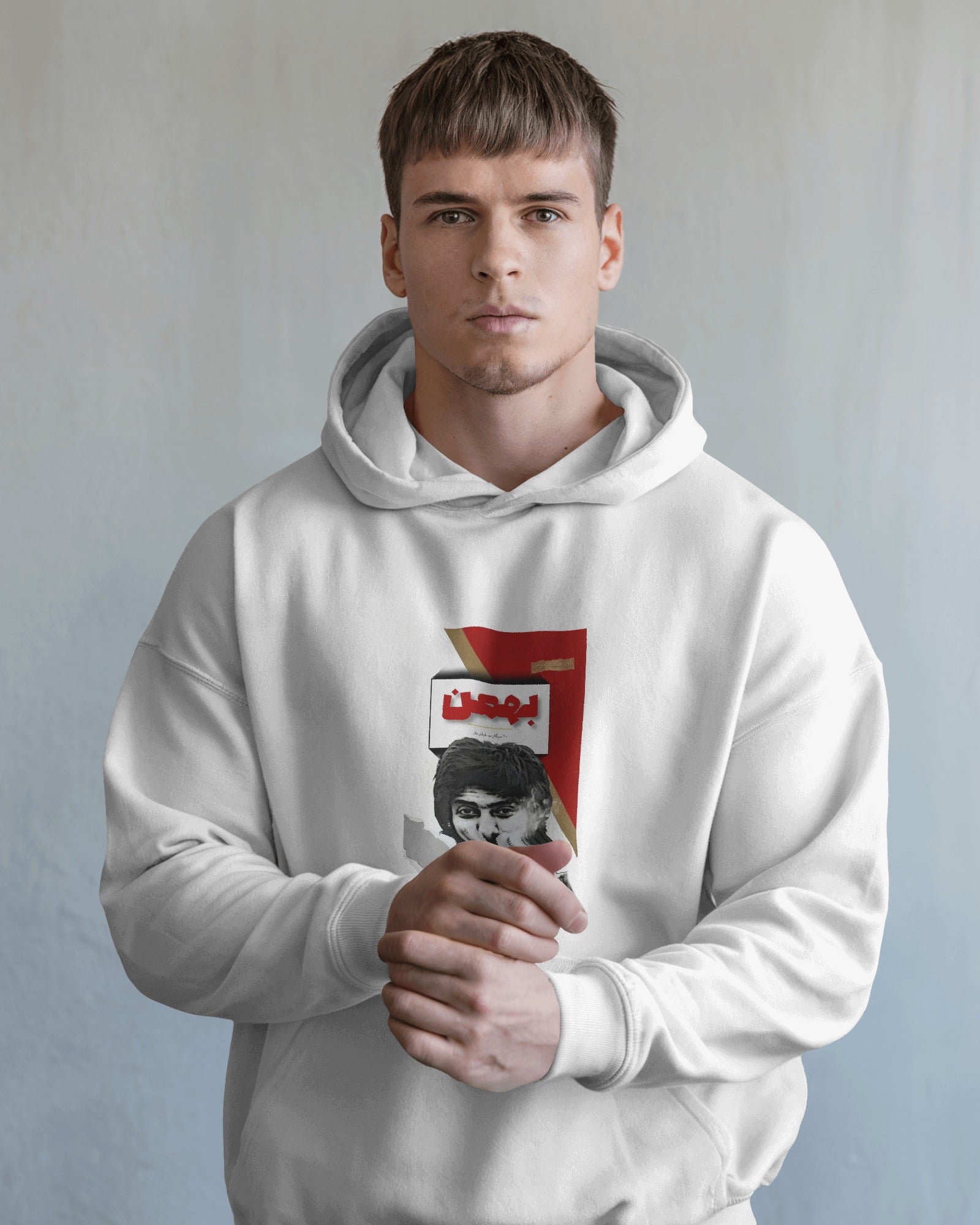 Bahman Cigarette Graphic Hoodie | Daryoush Retro Design | Persian Nostalgia Streetwear