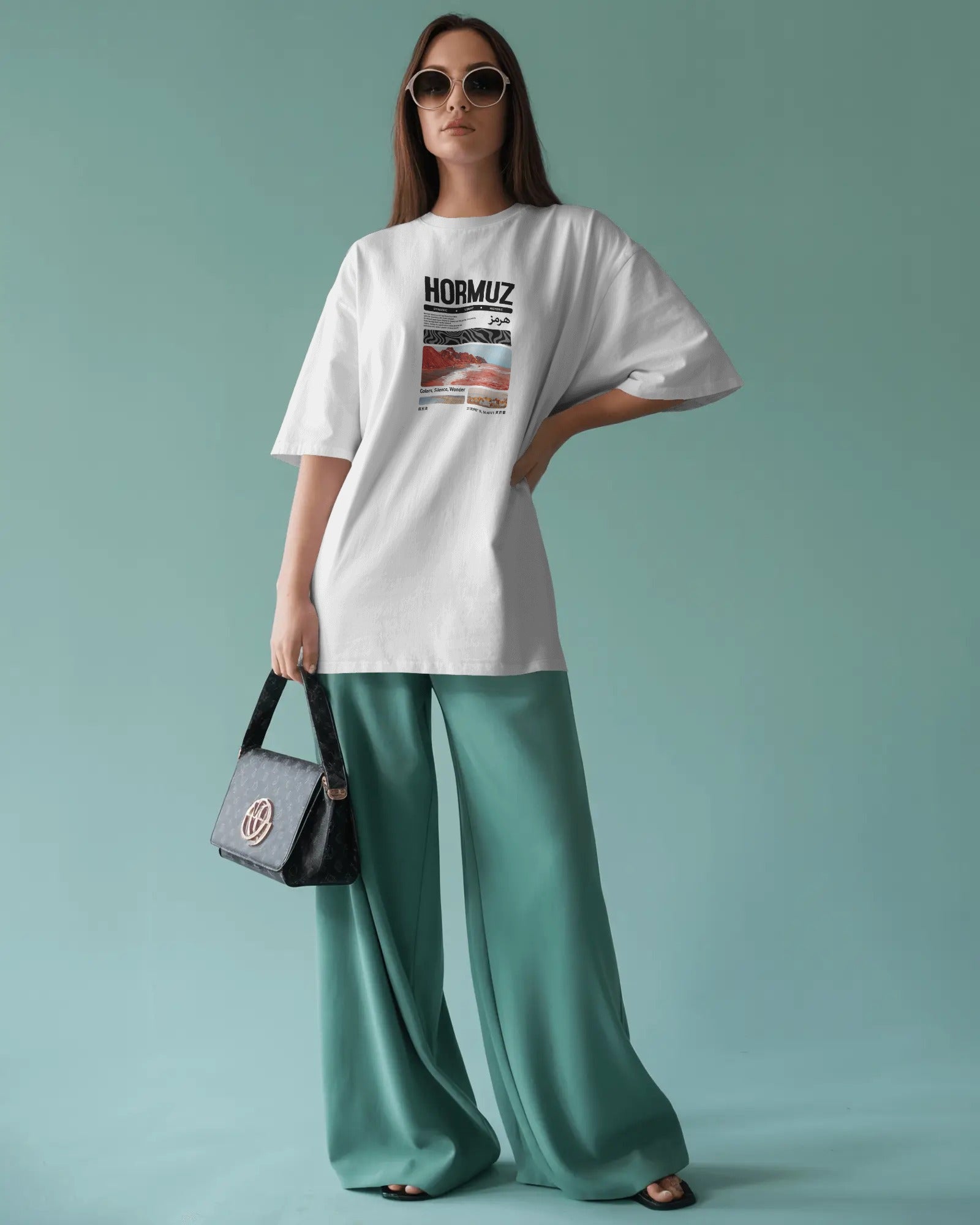Hormuz Island Red Soil T-Shirt | Women Oversized